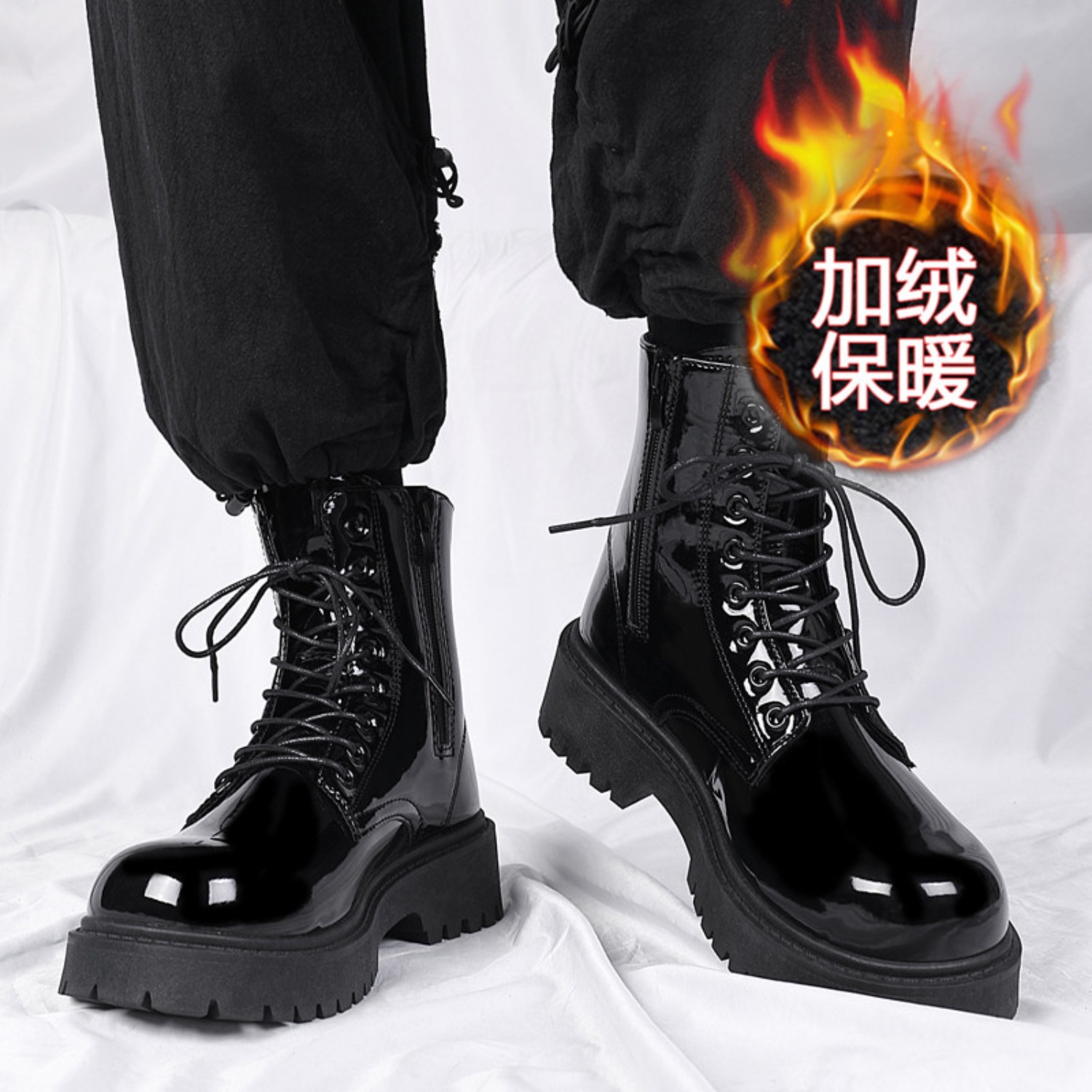 Waterproof Winter Boot - Мужские теплые плюшевые высокие ботинки, зимние,