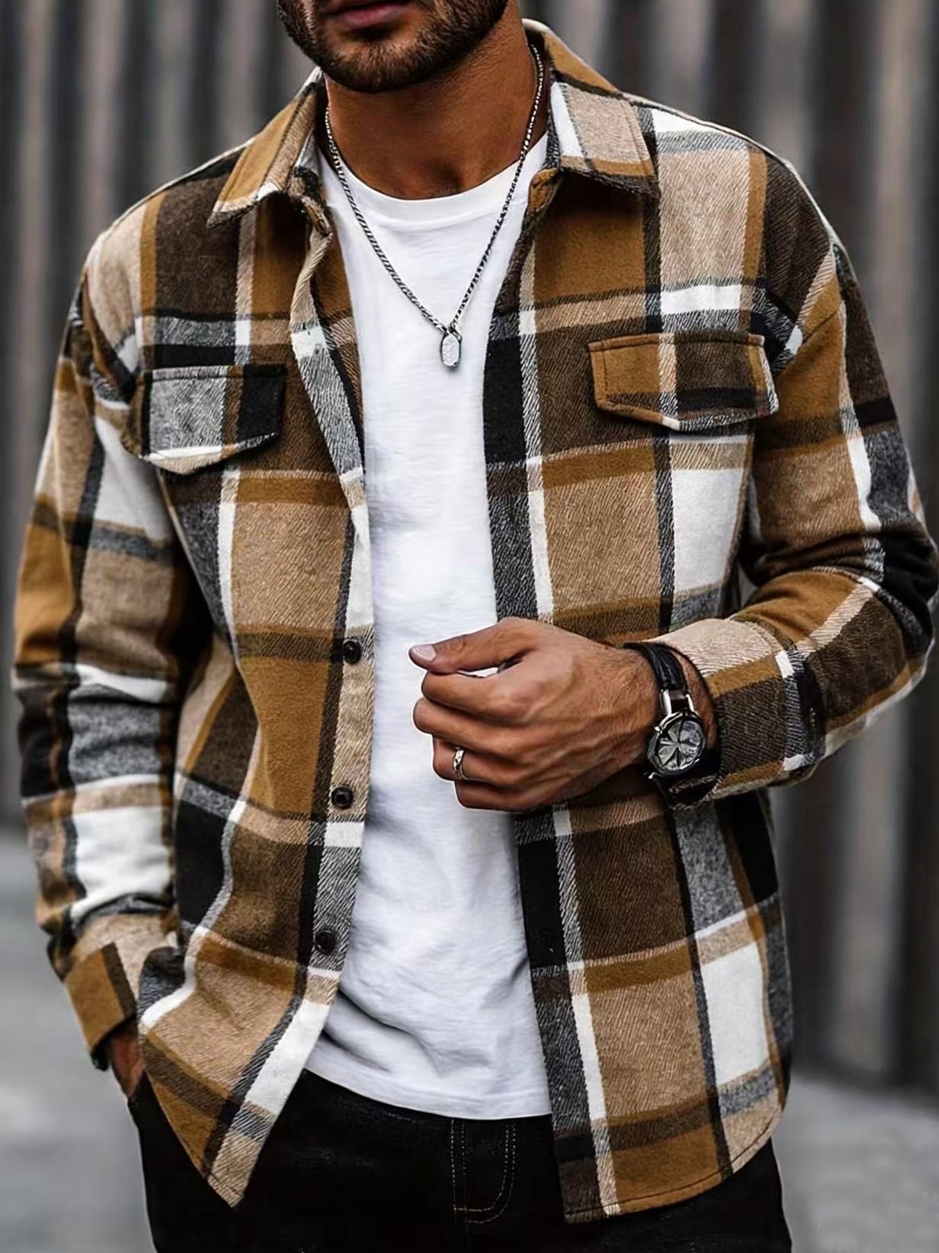 Flannel Shirt Lined - Рубашка в клетку в стиле ретро