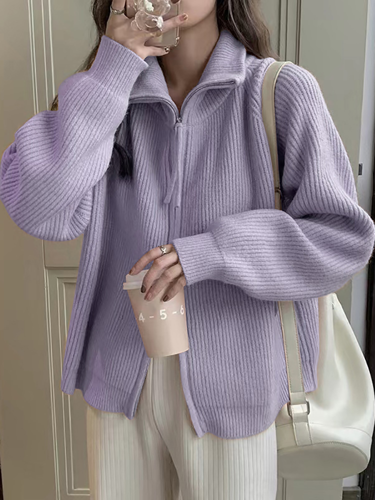 Wool Coat Peacoat - Осенне-зимний женский модный вязаный кардиган 2026