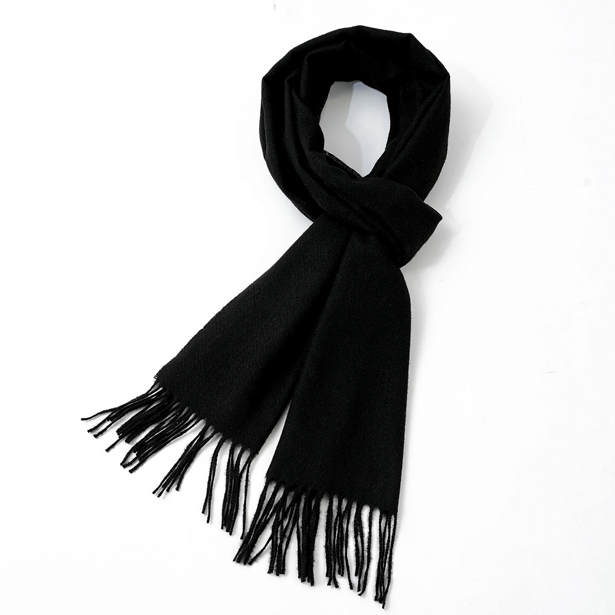 Wool Scarf Men - Мужской однотонный шарф из искусственного кашемира,