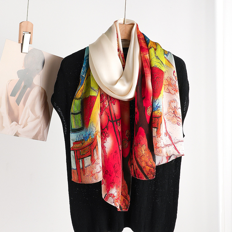 Шарф из 100% натурального шелк – обзор и цена Shawl Wrap Winter