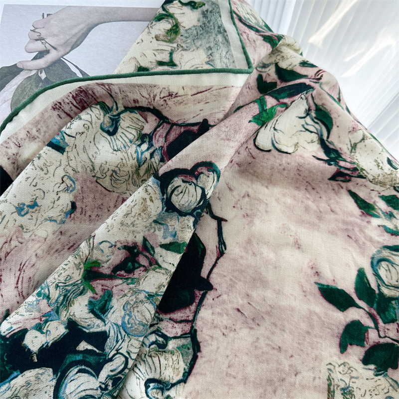 Роскошный шарф из шелка и шерс – обзор и цена Shawl Wrap Winter