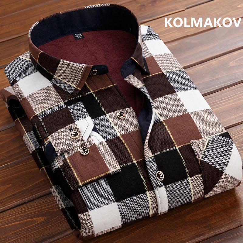 Мужская модная рубашка с длинн – обзор и цена Flannel Shirt Lined