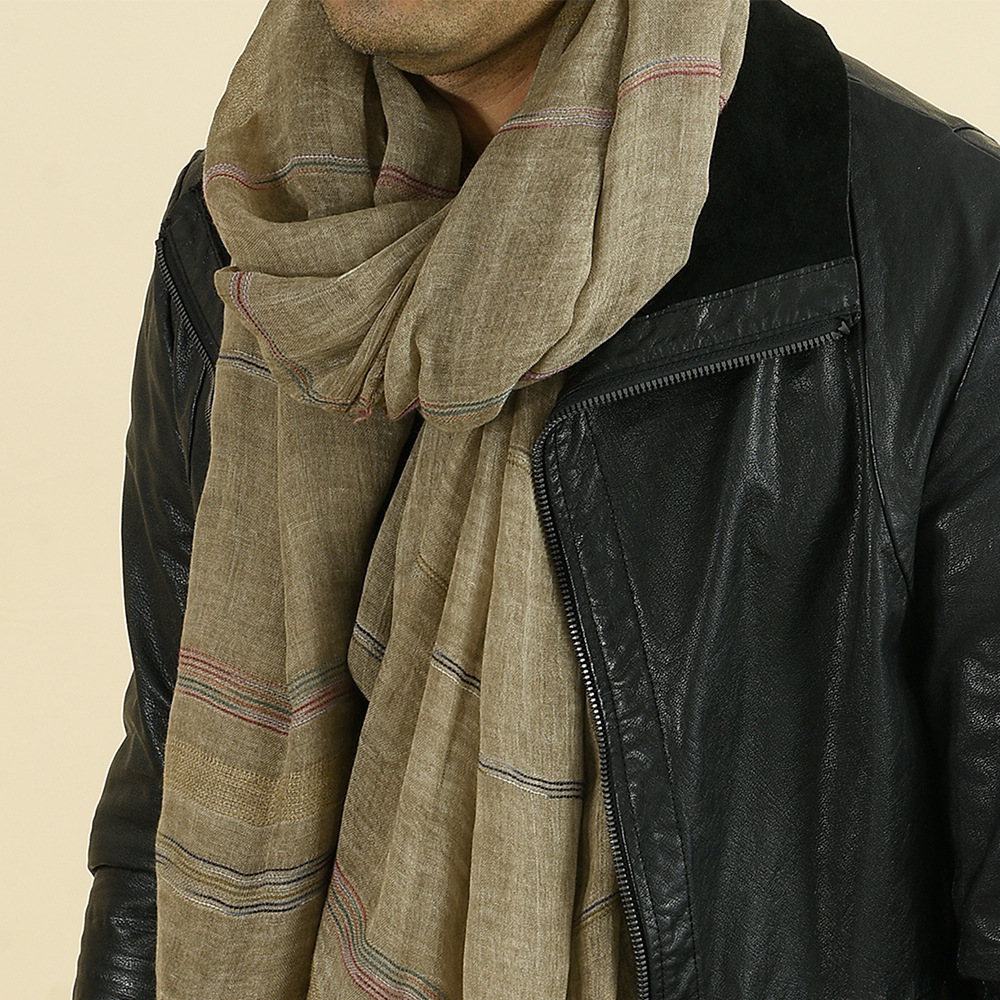 Модный мужской шарф из хлопка  – обзор и цена Wool Scarf Men