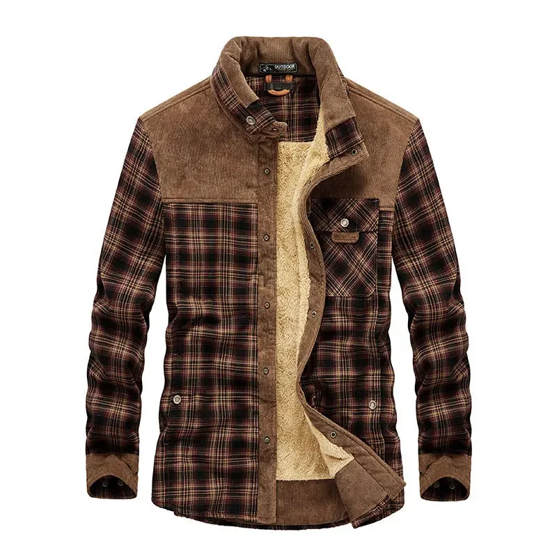 Рубашка мужская клетчатая, Фли – обзор и цена Flannel Shirt Lined