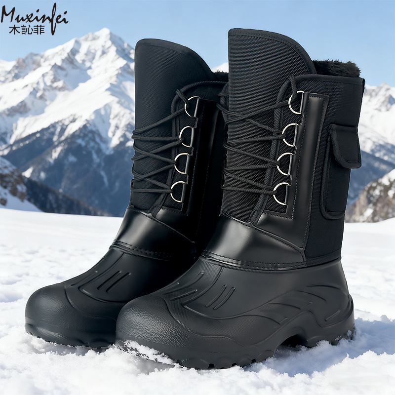 Мужские зимние новые плюшевые  – обзор и цена Waterproof Winter Boot