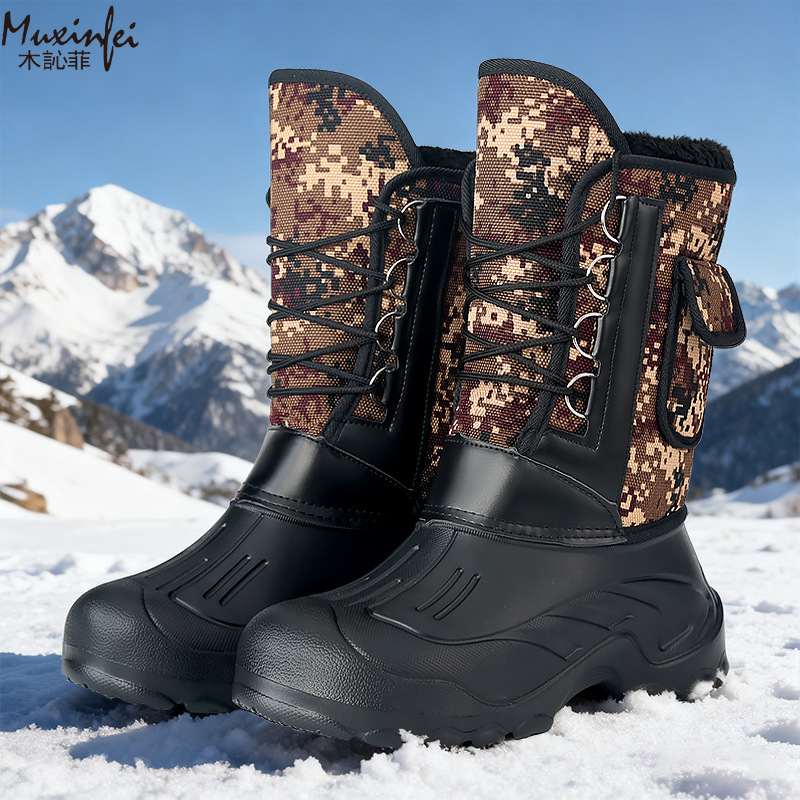 Мужские зимние новые плюшевые  – обзор и цена Waterproof Winter Boot